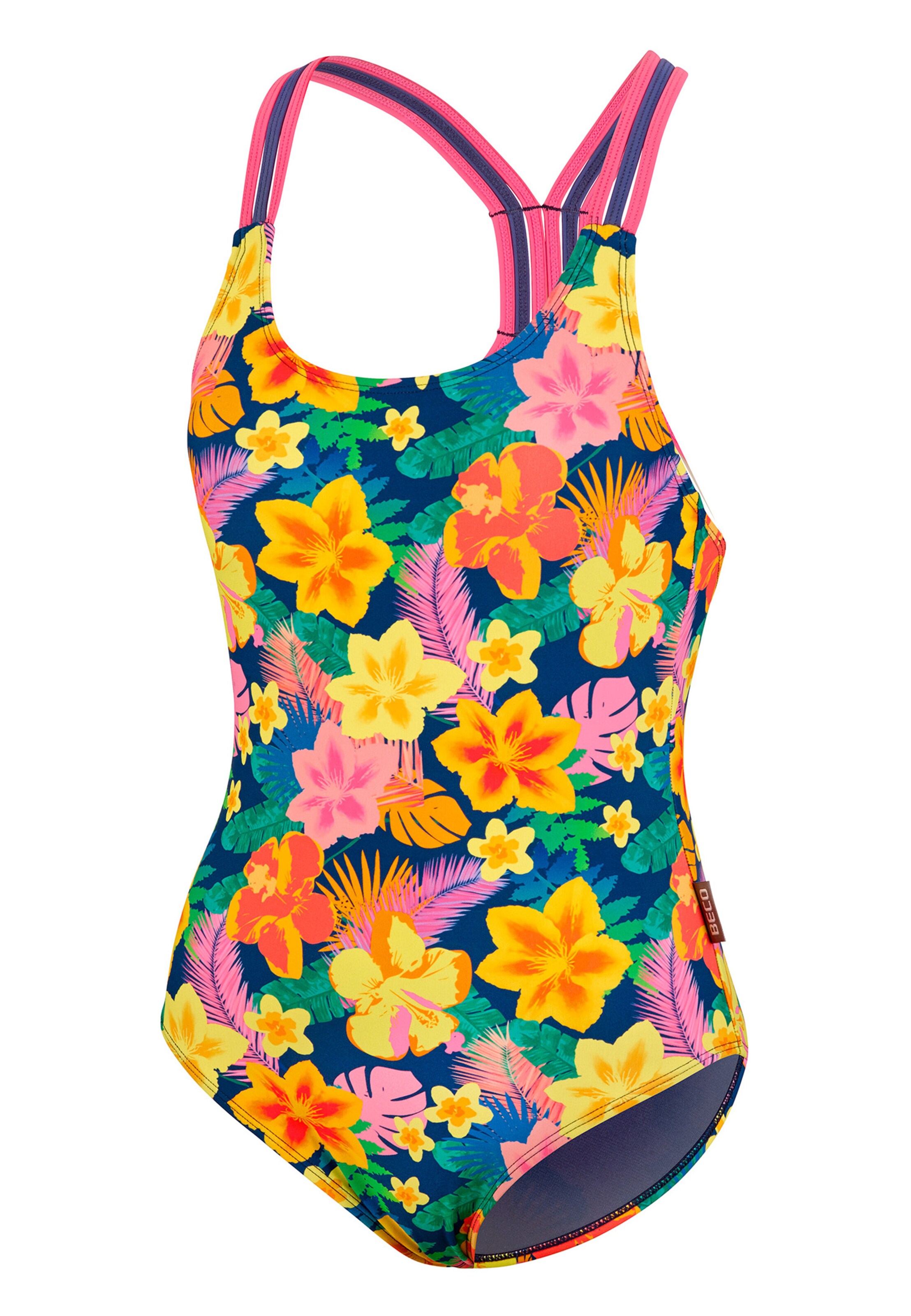 BECO the world of aquasports Bralette Swimsuit 'Summer Flowers' in Mixed colours