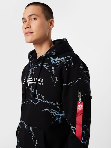 ALPHA INDUSTRIES Tréning póló - fekete