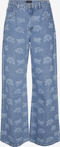 VERO MODA Wide leg Jeans 'LACE' in Blauw: voorkant