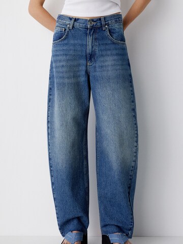 Loosefit Jean Pull&Bear en bleu : devant