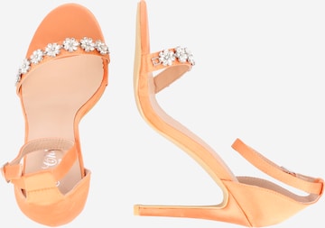 Chi Chi London Strap Sandals in Orange