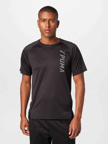 T-Shirt fonctionnel PUMA en noir : devant