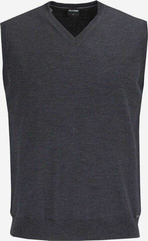 OLYMP Sweater Vest in Grey: front