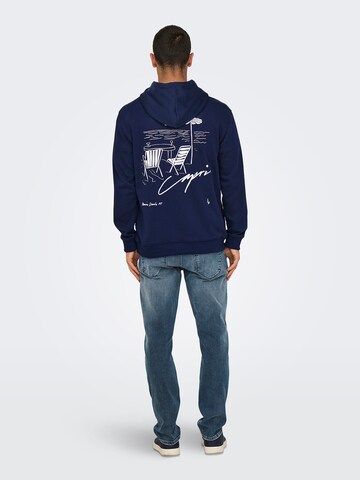Only & Sons - Sudadera 'ONSDAVID' en azul
