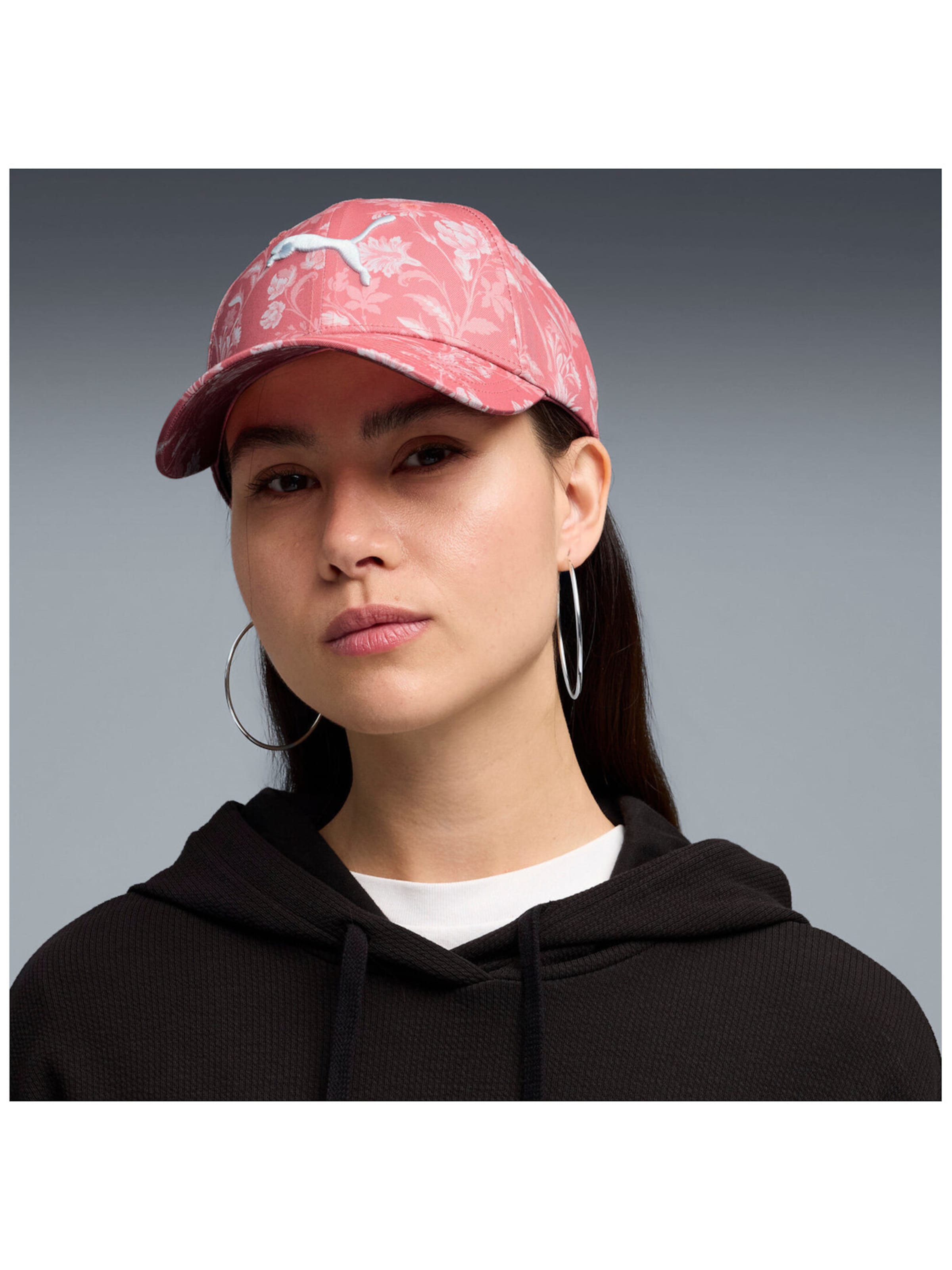 PUMA - Gorra deportiva 'Puma Ess Elevated Aop Bb Cap' en rosa
