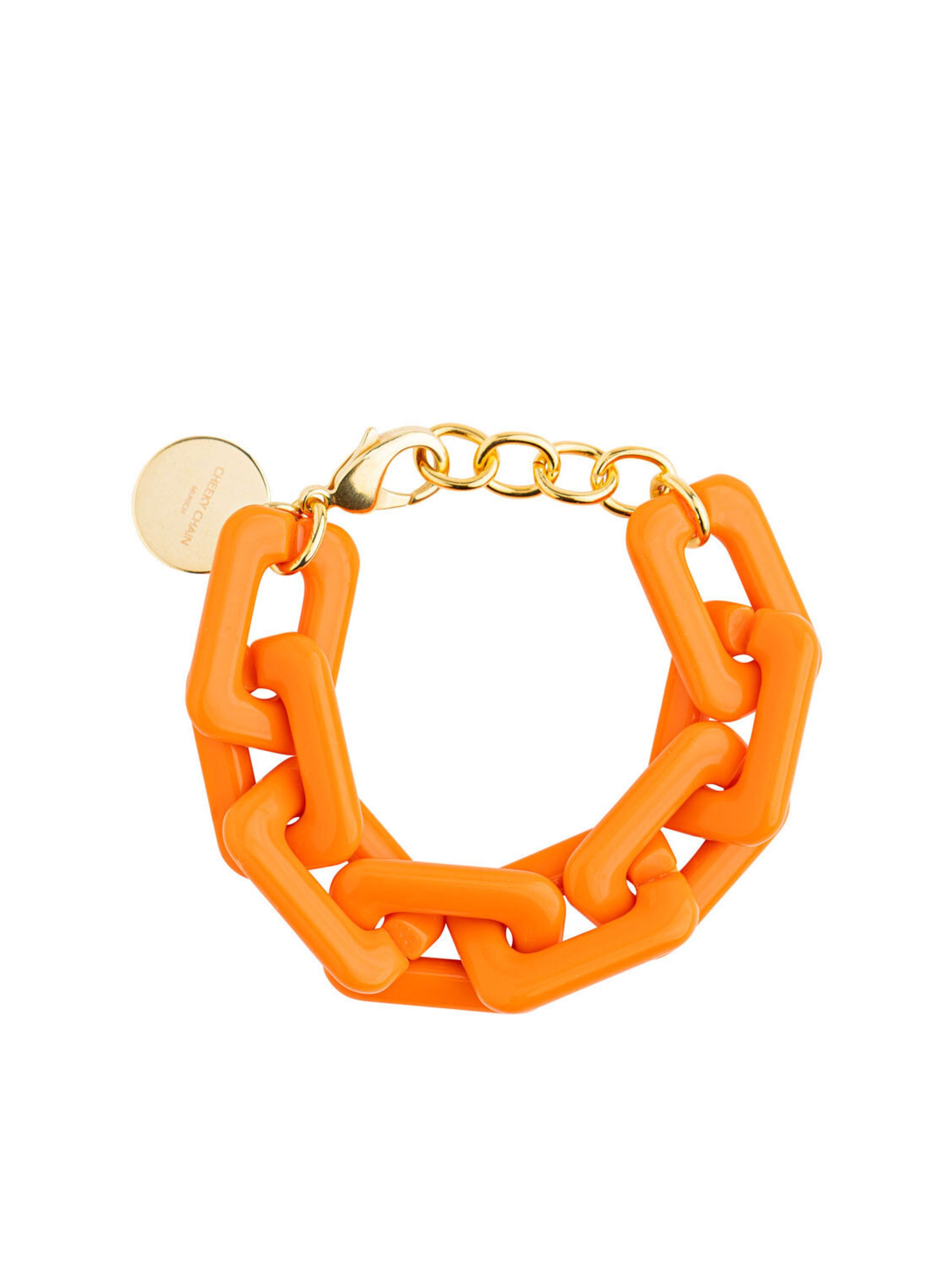 Cheeky Chain Munich Armband 'Twiggy' in Orange: Vorderseite