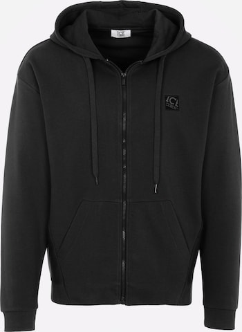 Veste de survêtement 'Iceberg Pullover' ICEBERG en noir : devant