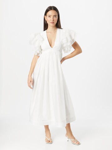 Coast Φόρεμα 'Ivory Mega Ruffle Full Skirted Dress' σε λευκό