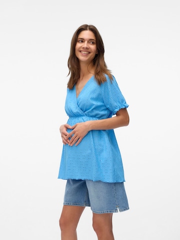 Vero Moda Maternity Blouse 'VMMUlrikke' in Blue: front