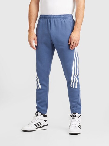 ADIDAS SPORTSWEAR Tapered Sports trousers 'Future Icons' in Blue: front