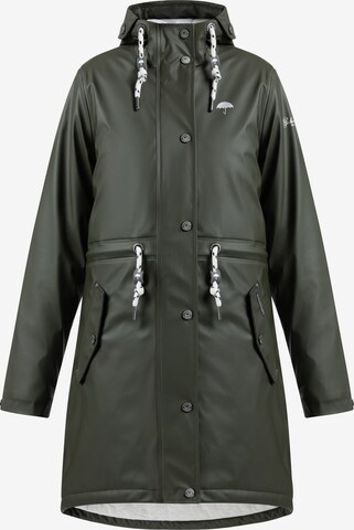 Schmuddelwedda Raincoat in Green: front