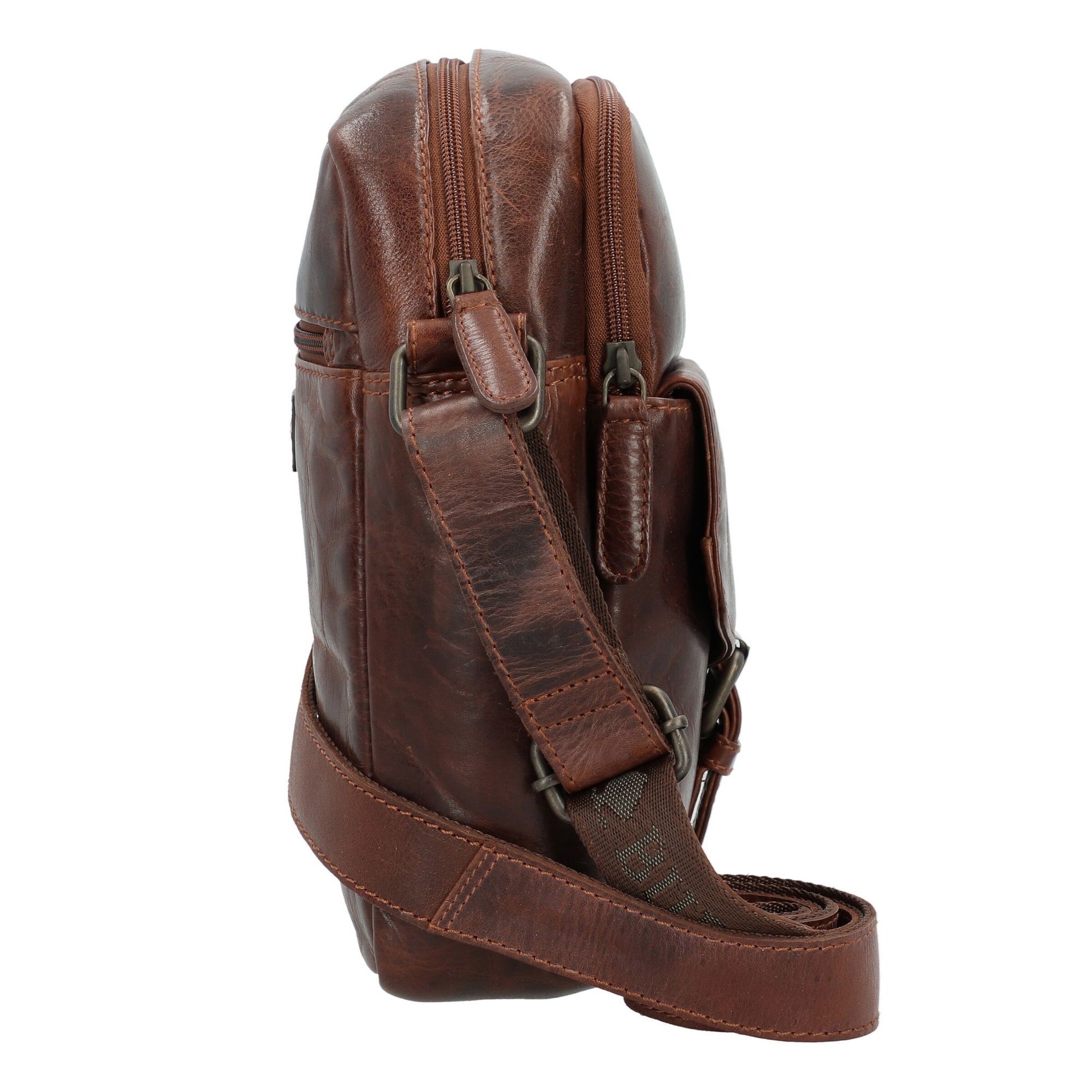 GREENBURRY Schoudertas 'Rugged' in Bruin