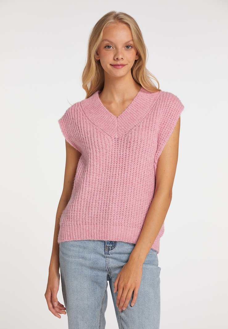 Women Clothing MYMO Sweater vests Dusky Pink