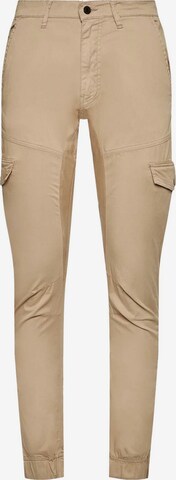 GUESS Tapered Cargo Pants 'New Kombat' in Beige: front
