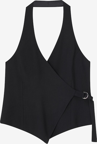 Pull&Bear Vest in Black: front