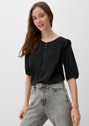 QS Blouse in Black: front
