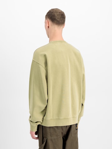 ALPHA INDUSTRIES Sweatshirt 'Stencil' in Grün: Rückseite