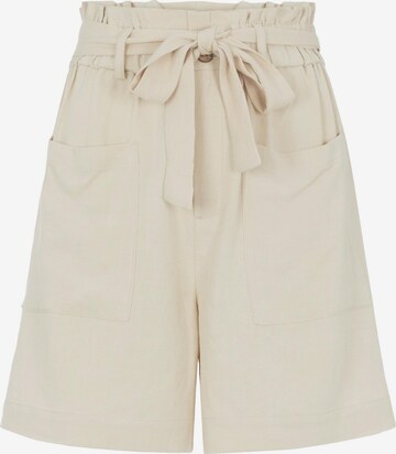 OBJECT Loosefit Broek 'Hady' in Beige: voorkant