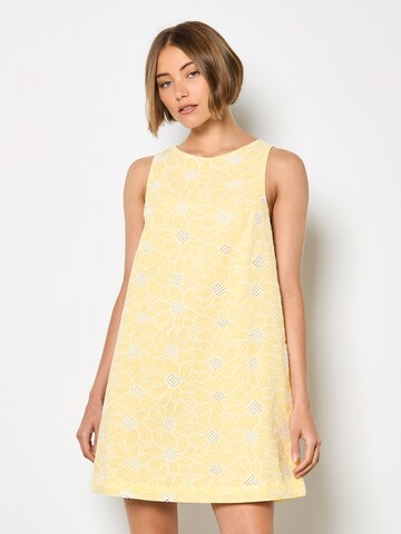 Apricot Dress in Yellow: front