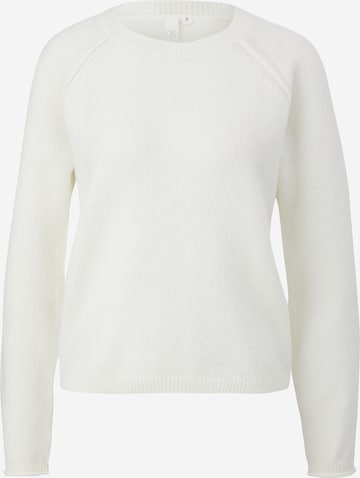 Pull-over QS en beige : devant