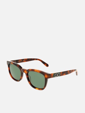 FERRAGAMO Sunglasses 'Ferragamo SF2107S Transparent avio 54/21/145 MAN Sunglasses' in Brown