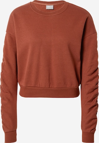 ONLY Sweatshirt 'FINA' in Brown: front