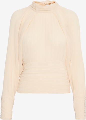 KAREN BY SIMONSEN Blouse 'Loraine' in Beige: voorkant