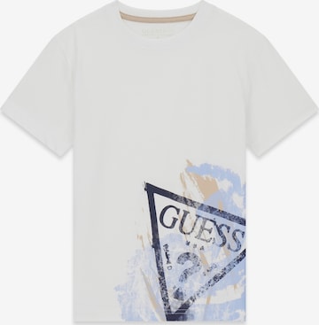 GUESS - Camiseta en blanco: frente