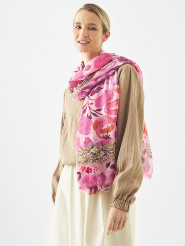 Écharpe CODELLO en rose : devant