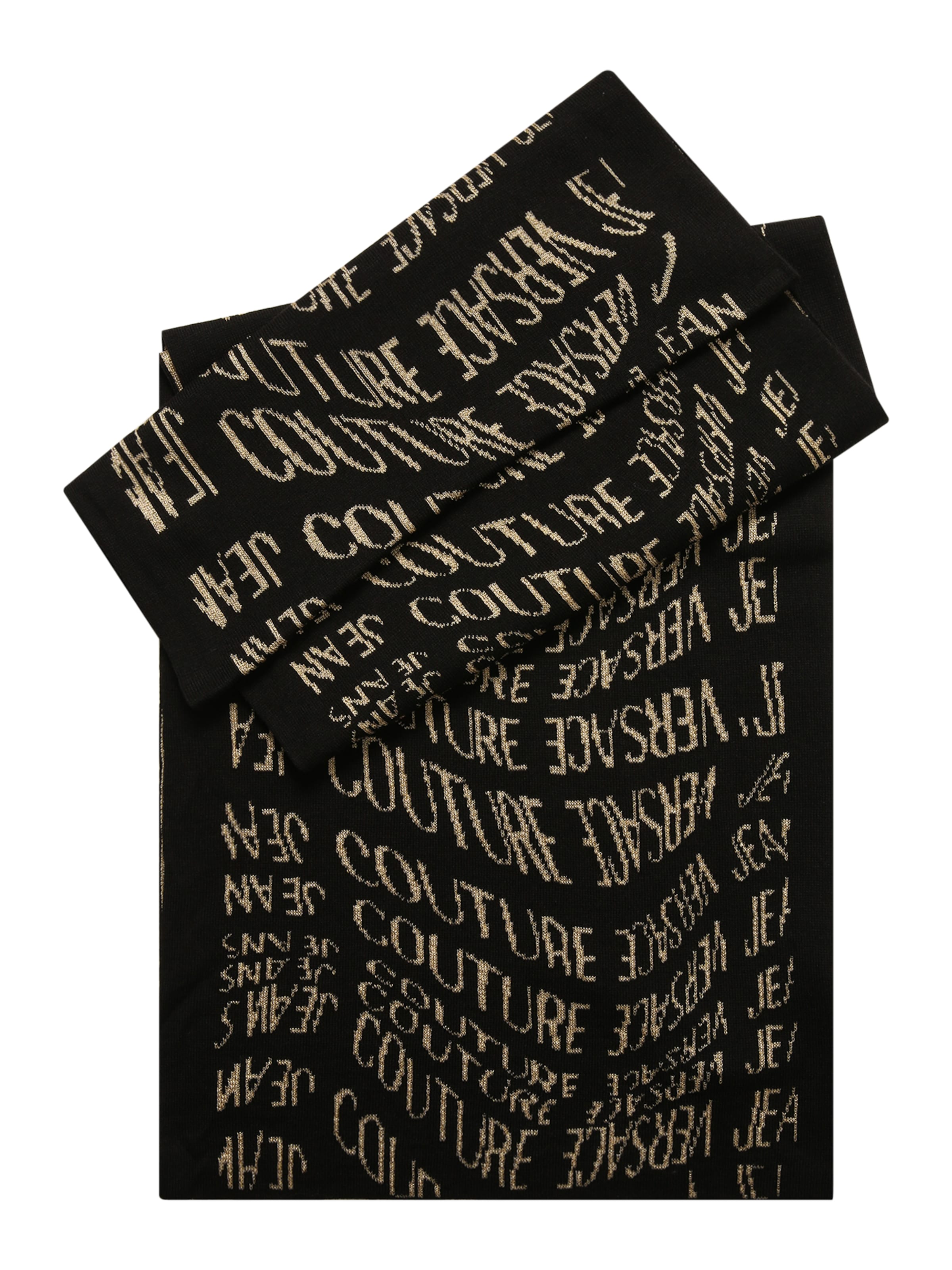 Écharpe Versace Jeans Couture en noir : devant