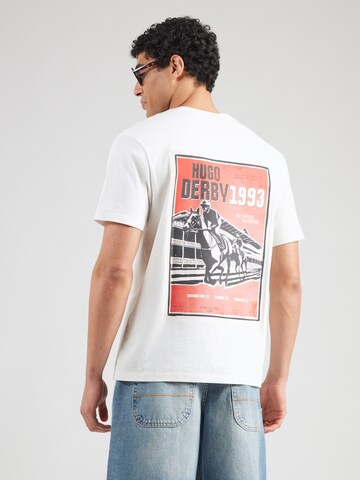 HUGO Shirt 'Derlyns' in Beige: voorkant