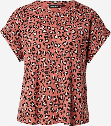 PIECES Pusero 'PCVIBE' värissä oranssi: etupuoli
