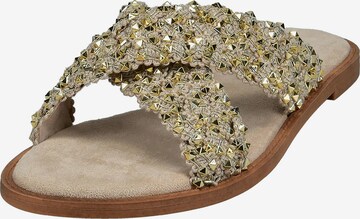 TT. BAGATT Mules 'Goldy' in Gold: front