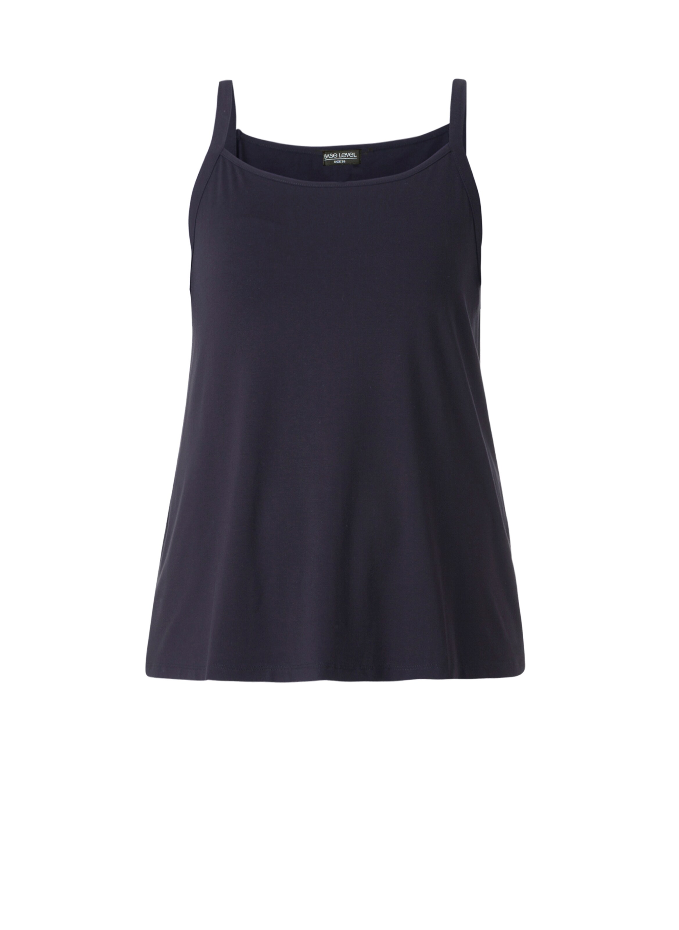 BASE LEVEL CURVY Top 'Alexa' in Blau: Vorderseite