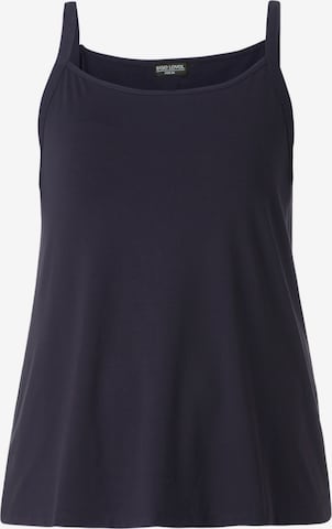BASE LEVEL CURVY Top 'Alexa' in Blau: Vorderseite