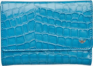 GOLDEN HEAD Wallet 'Cayenne' in Blue: front