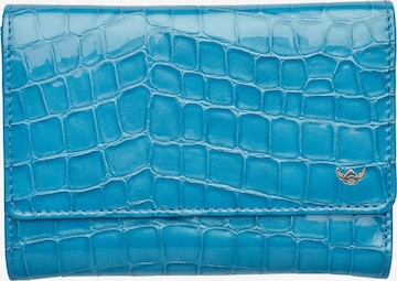 GOLDEN HEAD Wallet 'Cayenne' in Blue: front