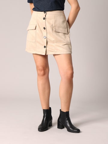 Deeluxe Rok 'VALENTINA' in Beige: voorkant