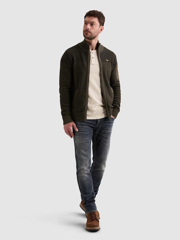 Giacchetta 'Cardigan with zipper closure and flight pocket' di PME Legend in verde