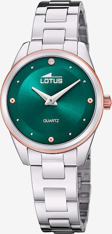 Lotus Analog Watch in Green: front