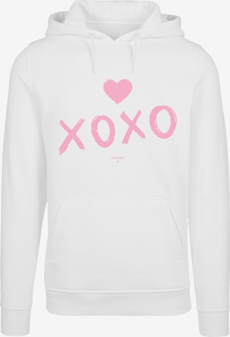 Sweat-shirt 'Valentinstag ' F4NT4STIC en blanc : devant