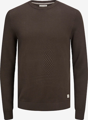 JACK & JONES Sweater 'Atlas' in Brown: front