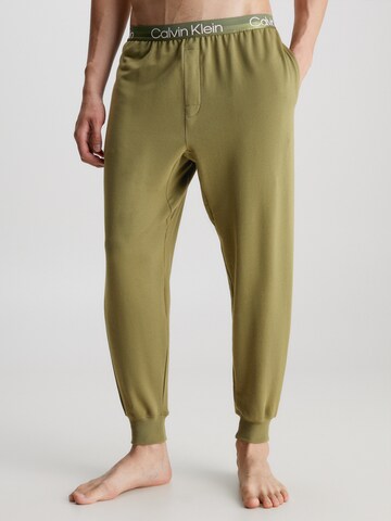 Calvin Klein Underwear Pyjamabroek in Groen: voorkant