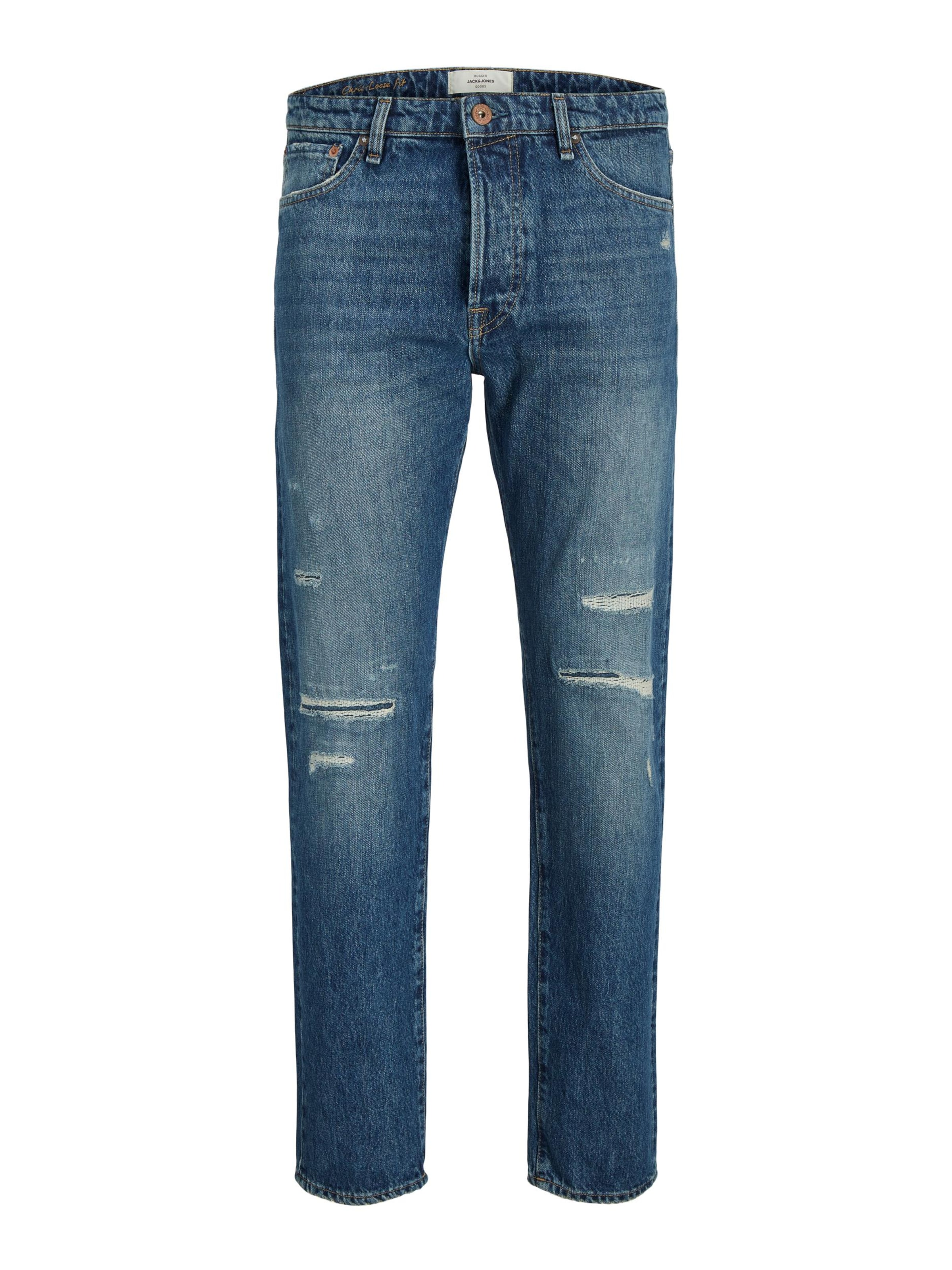 JACK & JONES Regular Jeans 'Chris' in Blue: front