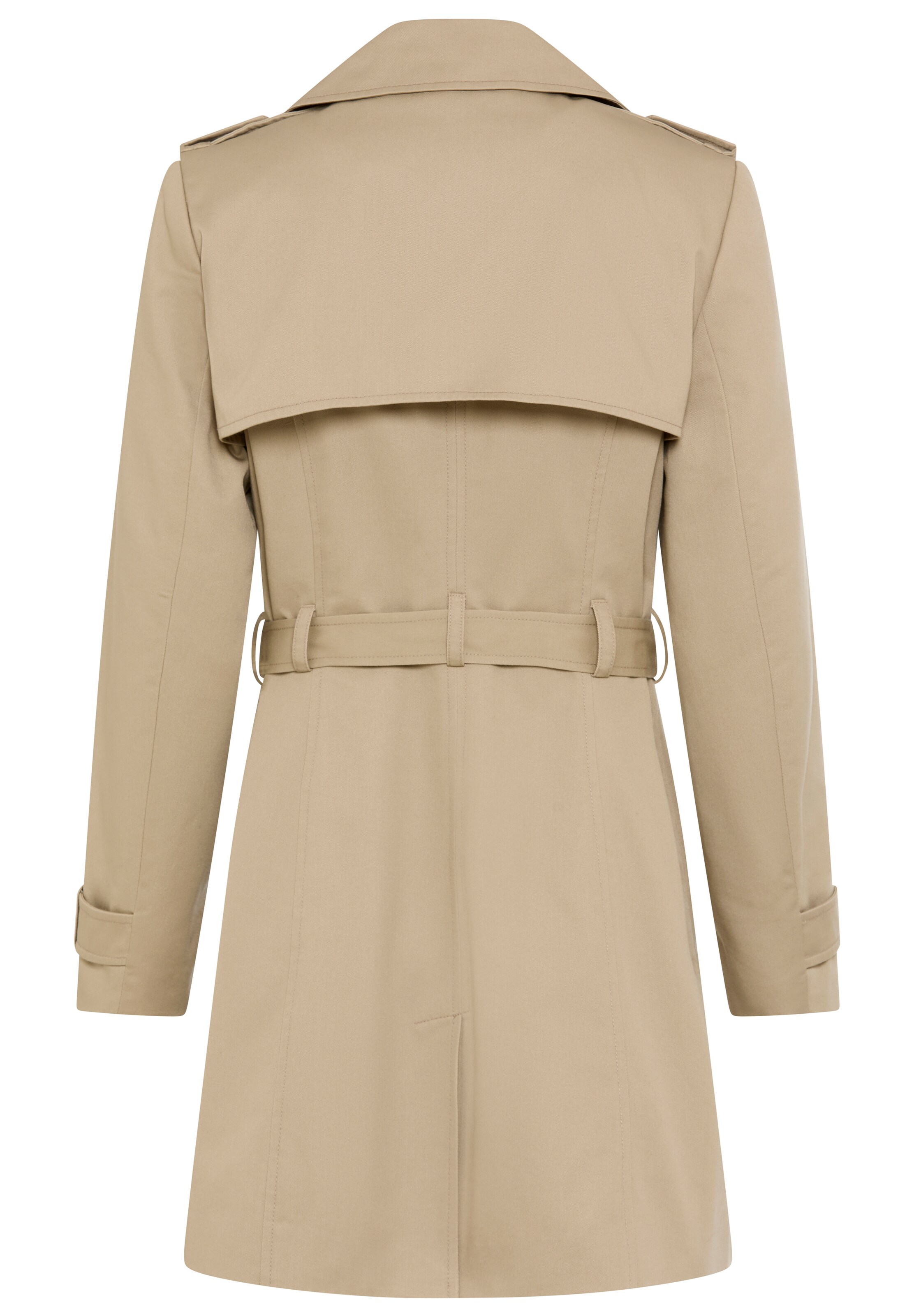 LAURA SCOTT Between-Seasons Coat in Beige