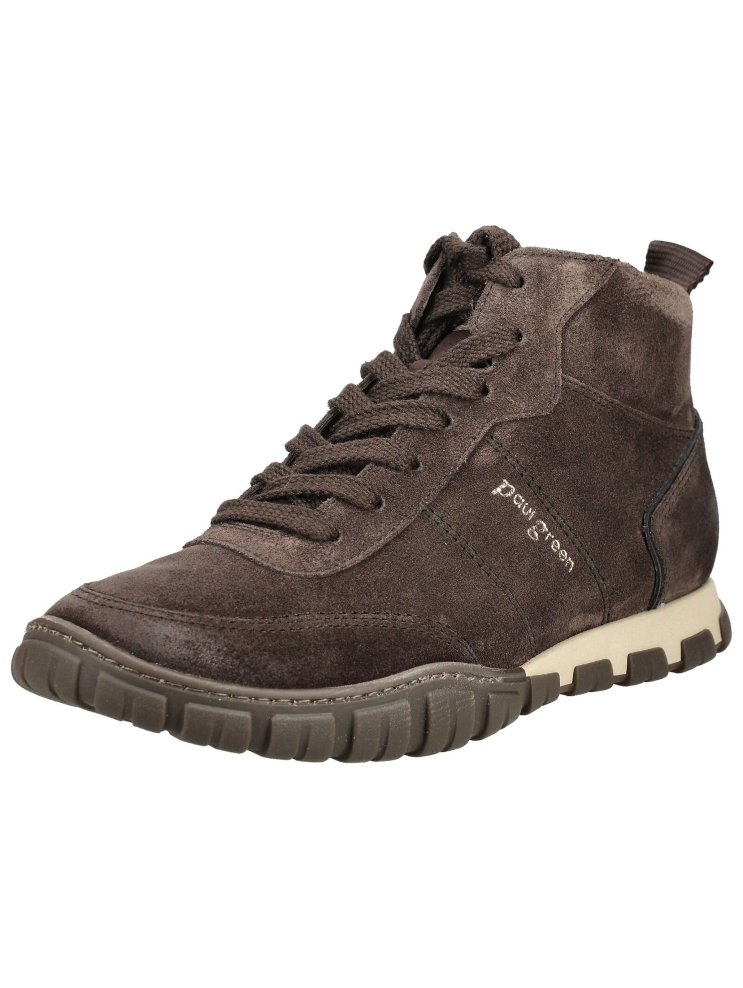 Sneaker alta di Paul Green in marrone: frontale