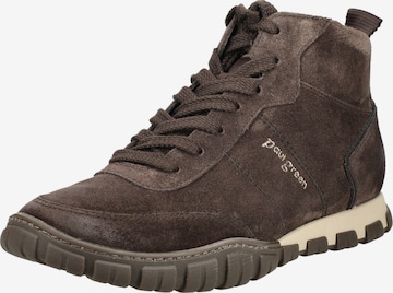 Sneaker alta di Paul Green in marrone: frontale