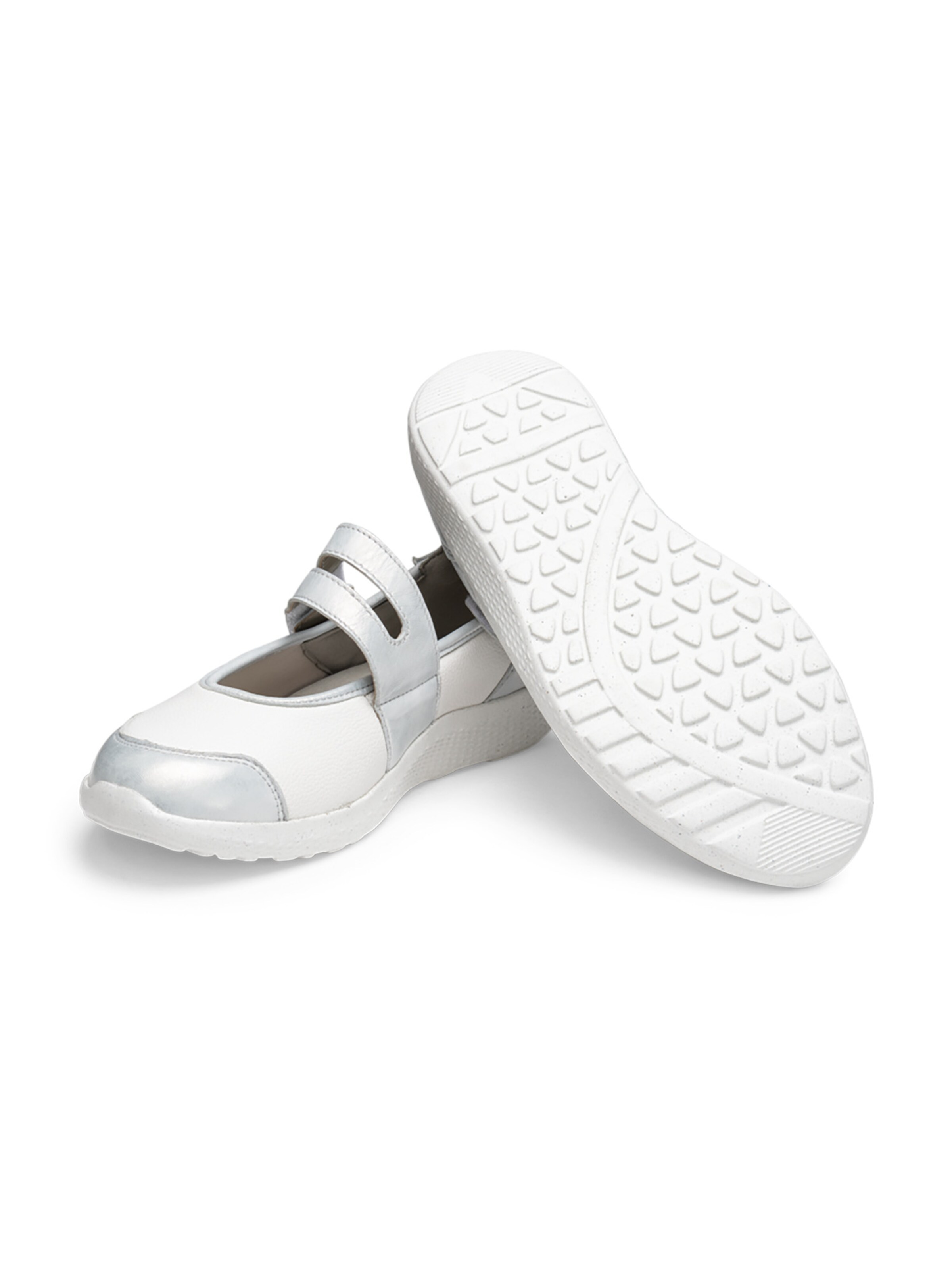 VITAFORM Riemchenballerina in Silber