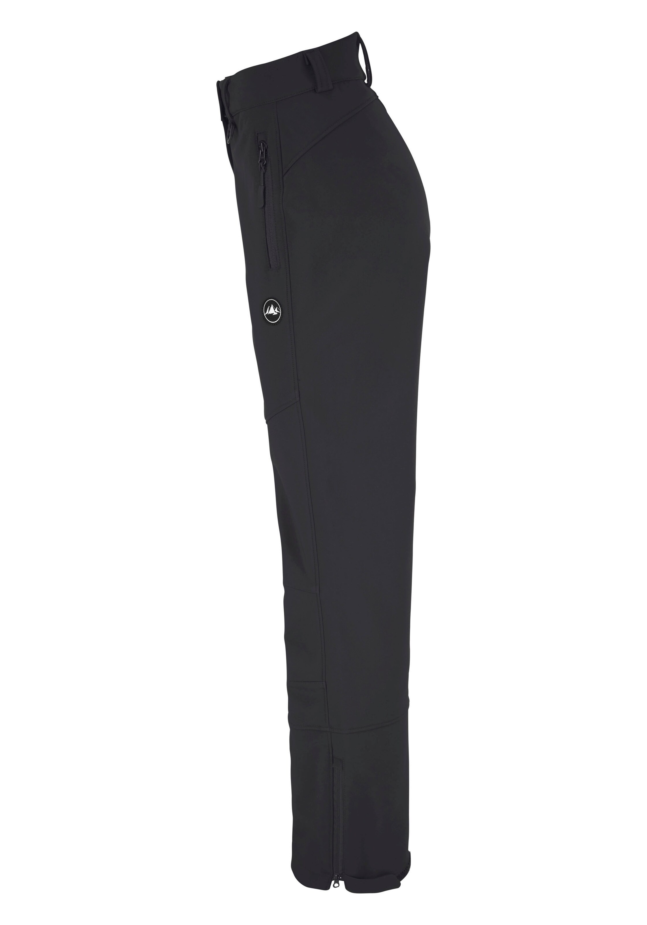 POLARINO Regular Skihose in Schwarz