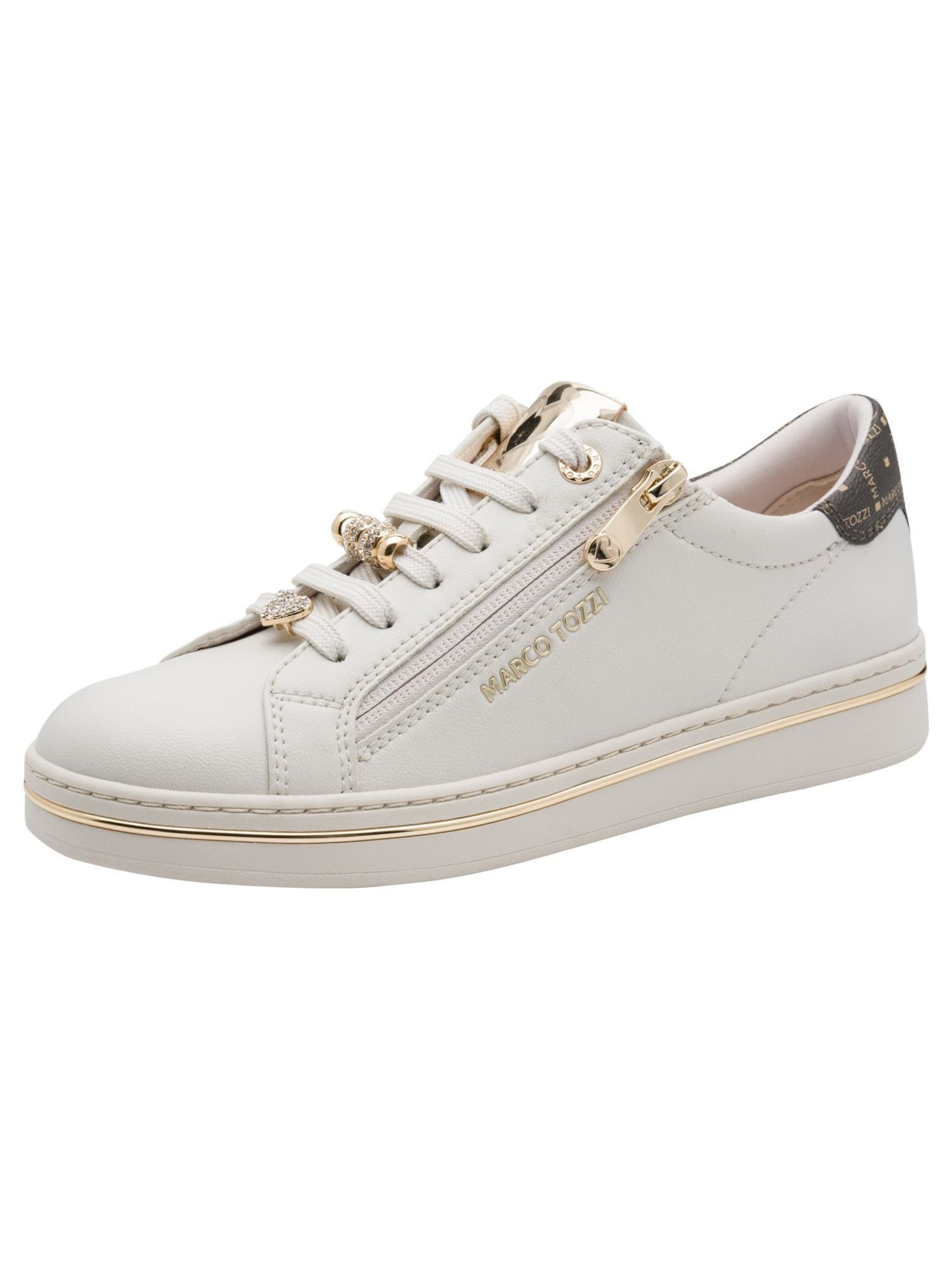 Baskets basses MARCO TOZZI en beige : devant